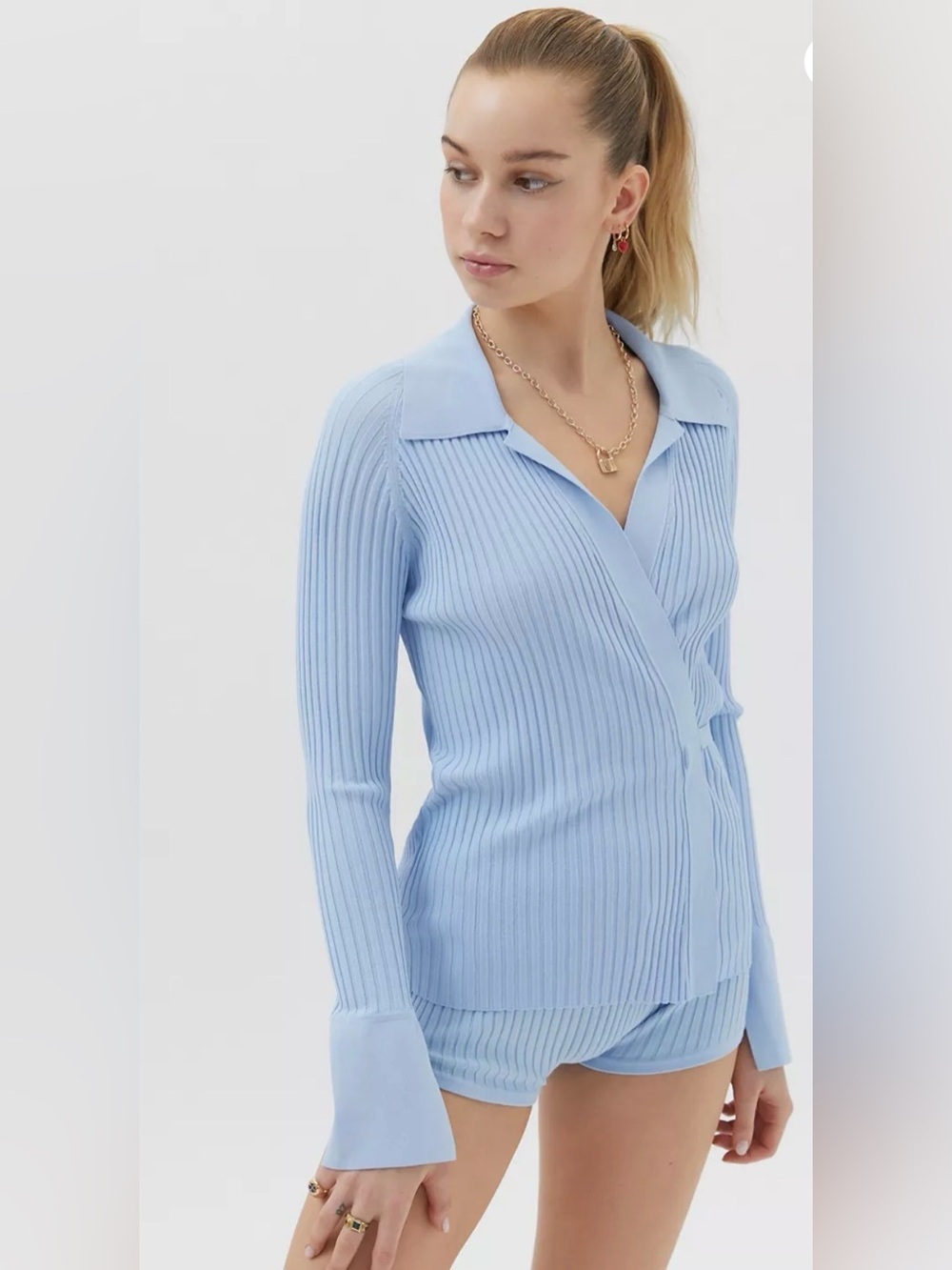 NWOT Live The Process Seamless Wrap Cardigan, Size L